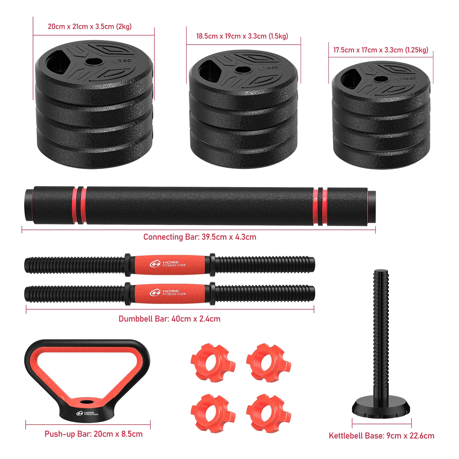 PowerFlex™ Adjustable Dumbbell & Barbell Set