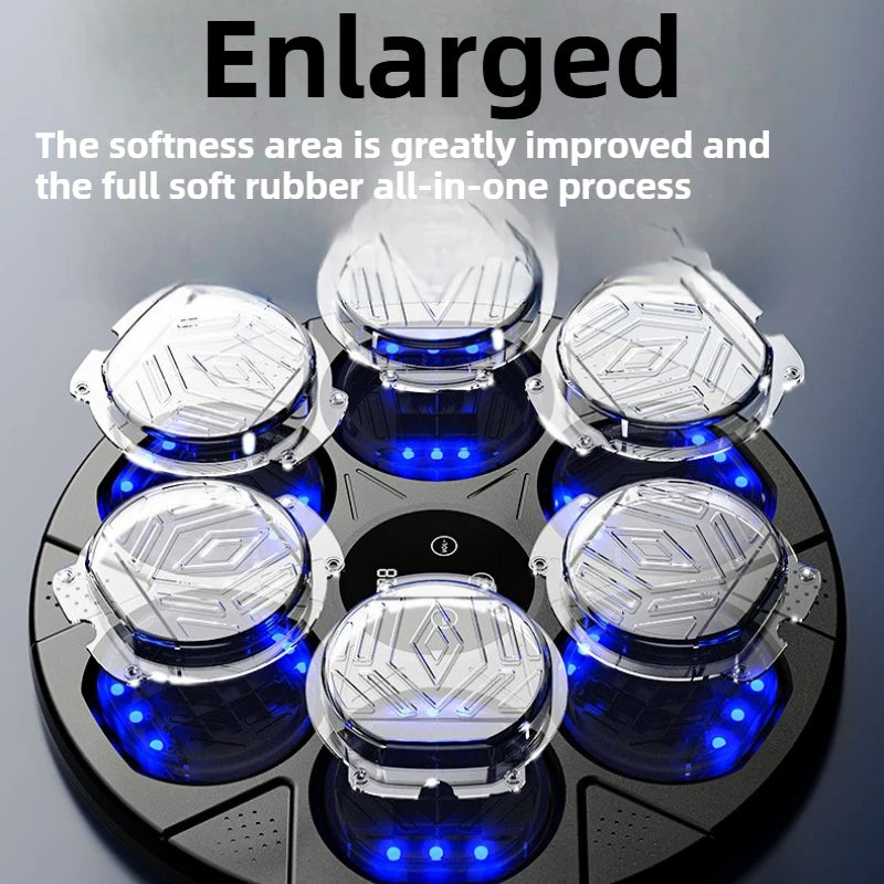 New Boxing Target Bluetooth Music Boxing Wall Target Home Smart Sports Training Music Box Machine LED Multifunction Large Screen