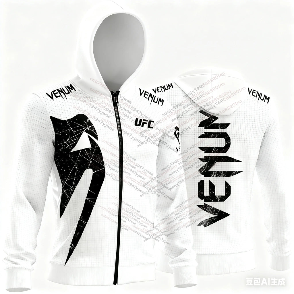 UFC Venum White Strike Zip Hoodie