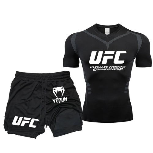 ApexForce™ MMA Training Set – Rash Guard & Shorts