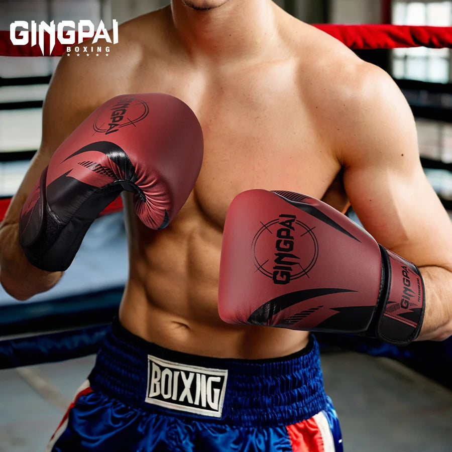 Gingpai Pro Strike Boxing Gloves Man Woman Kids