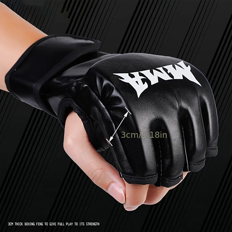 Boxing Gloves For Mma Muay Thai Free Fighting Taekwondo Fighting Sandbag Training Half Finger Boxing Gloves