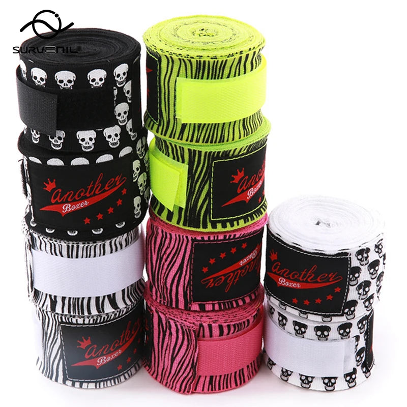 Skull Zebra Another Pro Boxing Hand Wraps