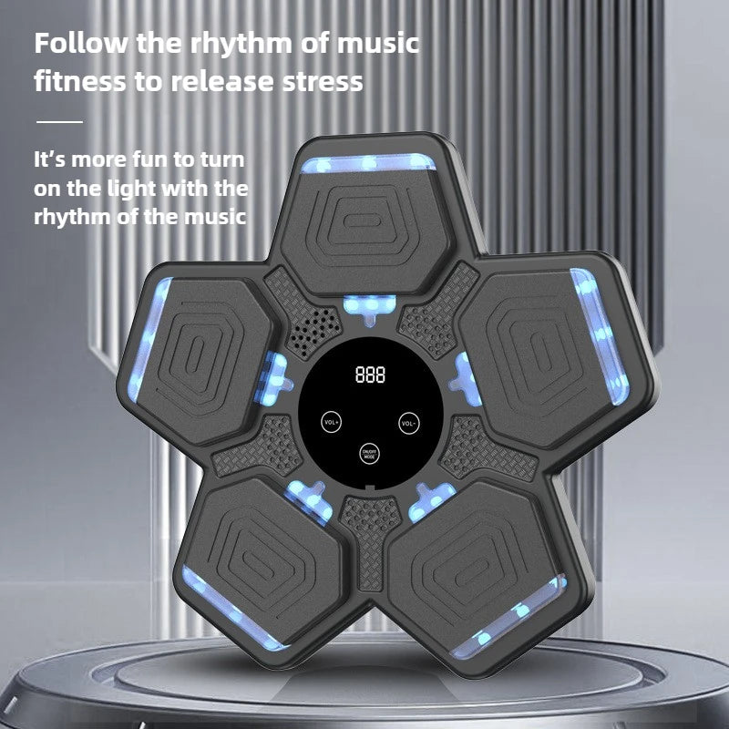 New Boxing Target Bluetooth Music Boxing Wall Target Home Smart Sports Training Music Box Machine LED Multifunction Large Screen