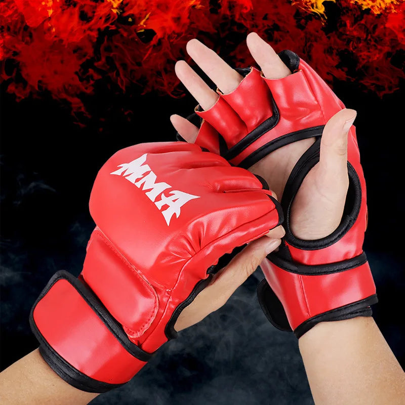 High-quality Training Gloves MMA and Martial Arts with Thickened Fingers Added Protection Flexibility Suitable for Adults Kids