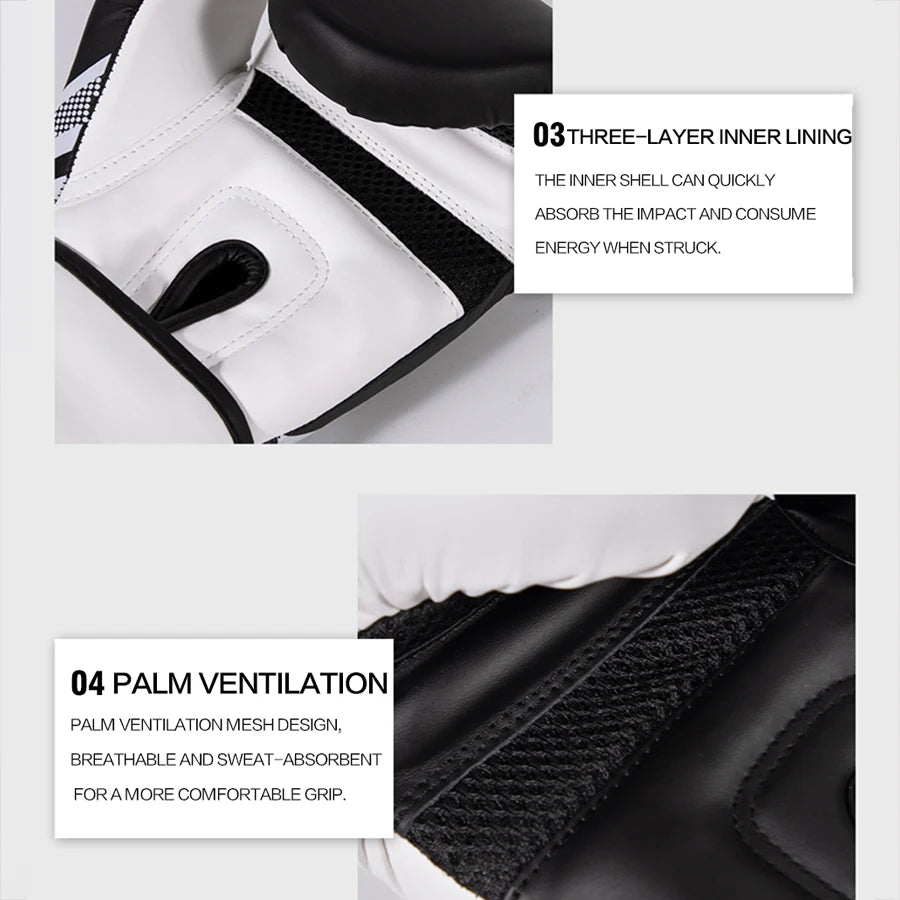 GINGPAI Elite Strike Pro Boxing Gloves