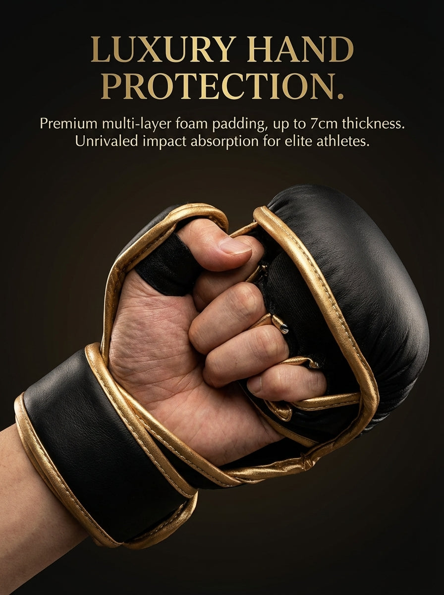 Elite Gold Strike Boxing Gloves