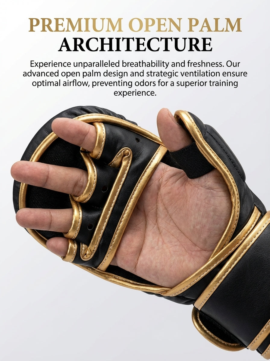 Elite Gold Strike Boxing Gloves